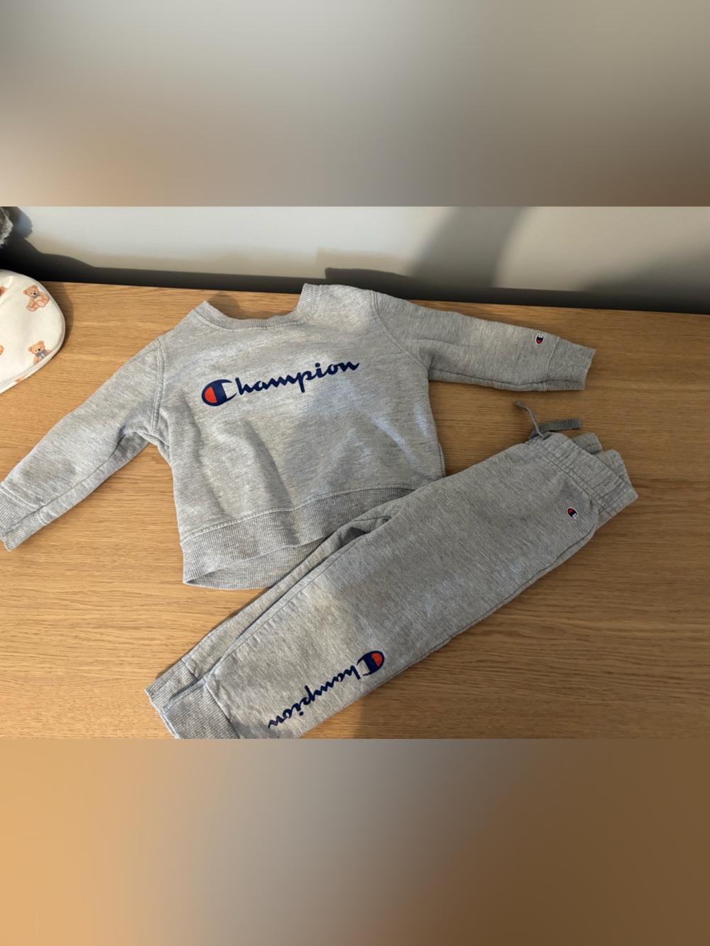 Champion Kids' Gray Logo Sweatshirt & Jogger Set 9-12 months